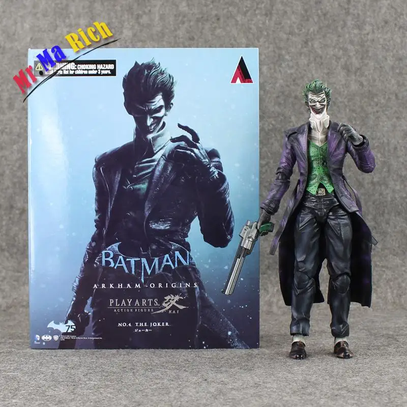 26 см Gioca Arts Kai Batman The Joker Origini экшн ПВХ фигурка Da Collezione Giocattoli Di Modello Con|pvc figure|arts kaithe joker |
