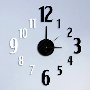 DIY Modern Fashion Creative Wall Clock Paste EVA Black and White Arabic numerals Decoration Clock
DIY Modern Fashion Creative Wall Clock Paste EVA Black and White Arabic numerals Decoration Clock