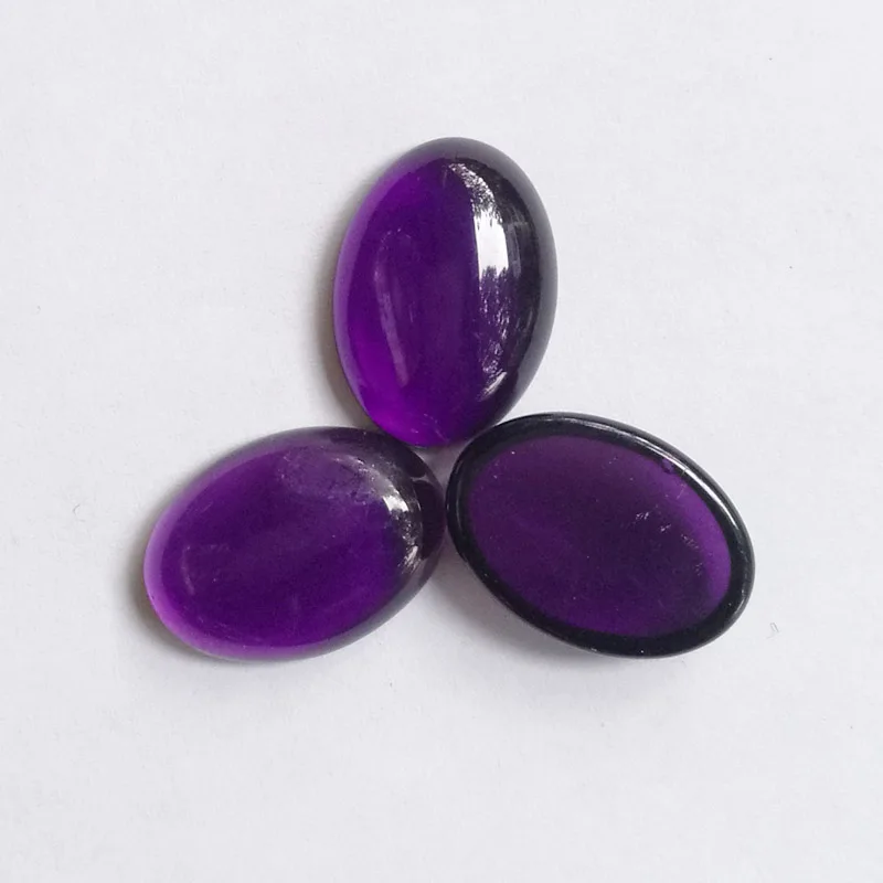 High quality 4pc almost perfect Purple crystal cab cabochon 13X18MM natural stone beads for jewelry making fashion Ring Earrings
High quality 4pc almost perfect Purple crystal cab cabochon 13X18MM natural stone beads for jewelry making fashion Ring Earrings