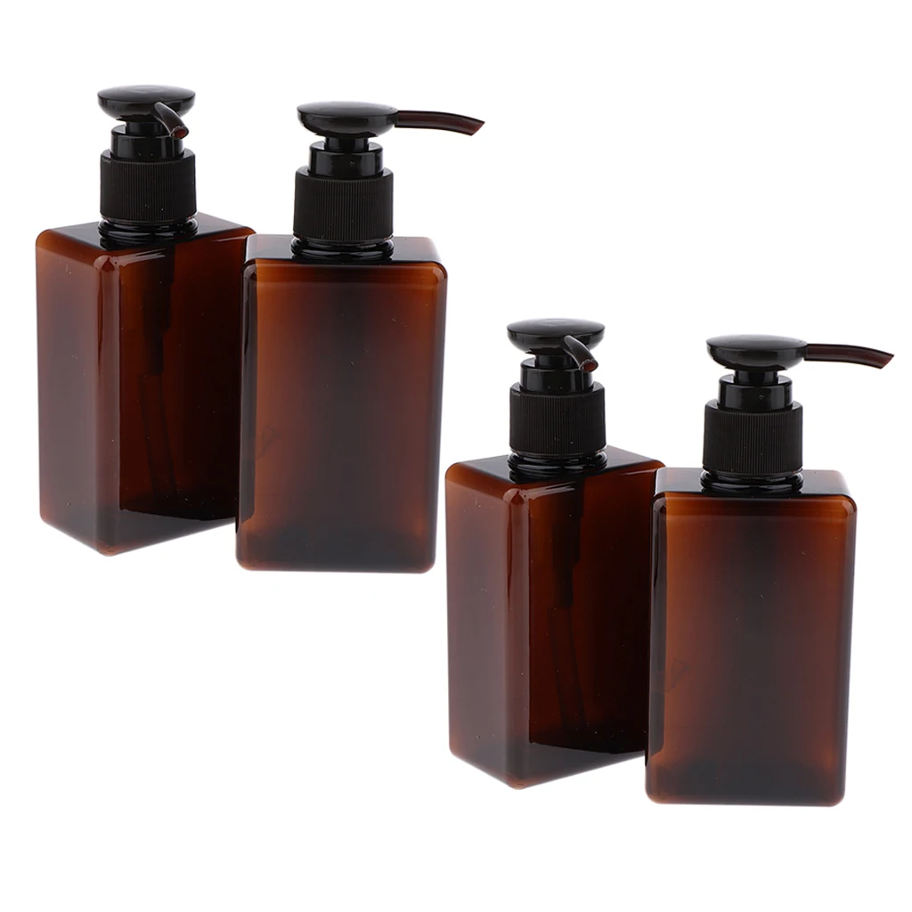 150 ml Empty Plastic Pump Bottles - 4 Pack ( Amber )- for Oils, Lotions, Soaps, Shampoos and more Lotion Bottle 150 ml Empty Plastic Pump Bottles - 4 Pack ( Amber )- for Oils, Lotions, Soaps, Shampoos and more Lotion Bottle
