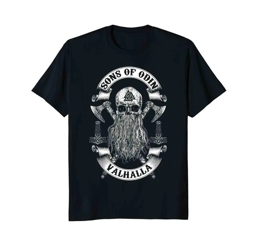 Nordish Odin Thor 2019 summer style creative printed cotton rock T-shirt from Odin- Vikings, color: 1 navy, 2 black
Nordish Odin Thor 2019 summer style creative printed cotton rock T-shirt from Odin- Vikings, color: 1 navy, 2 black