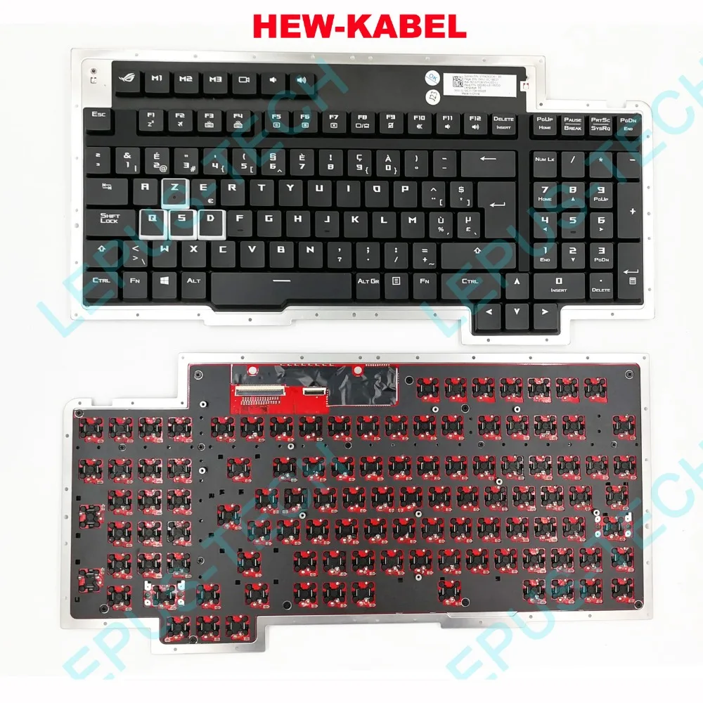 Keyboard for ASUS ROG GX800 GX800V GX800VH Belgium BE keyboard with backlight Mechanical Keyboard
Keyboard for ASUS ROG GX800 GX800V GX800VH Belgium BE keyboard with backlight Mechanical Keyboard