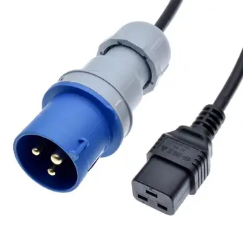 IEC309 332P6 to IEC 320 C19,IEC C20 plugs into a IEC 332C6 female receptacle IP44,IEC C20 to IEC309 332C6,0.8m to 2M,2.5mm,16A
IEC309 332P6 to IEC 320 C19,IEC C20 plugs into a IEC 332C6 female receptacle IP44,IEC C20 to IEC309 332C6,0.8m to 2M,2.5mm,16A