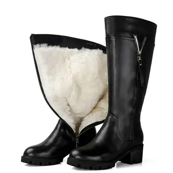 MORAZORA SIZE 35-44 2019 New genuine leather natural wool boots Ladies knee high boots zipper keep warm winter snow boots women
MORAZORA SIZE 35-44 2019 New genuine leather natural wool boots Ladies knee high boots zipper keep warm winter snow boots women
