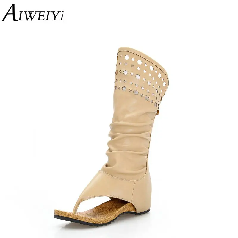 AIWEIYi Knee High Sandal Shoes Woman Beige Khaki Flat Knee High Shoes Summer Style Gladiator Sandals
AIWEIYi Knee High Sandal Shoes Woman Beige Khaki Flat Knee High Shoes Summer Style Gladiator Sandals