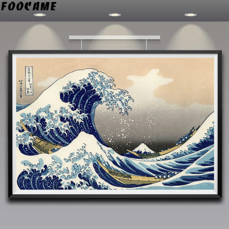 Artwork Painting Katsushika Hokusai Great Wave Off Kanagawa Views Of Mount Fuji Art Silk Poster Print Large Size Free Shipping
Artwork Painting Katsushika Hokusai Great Wave Off Kanagawa Views Of Mount Fuji Art Silk Poster Print Large Size Free Shipping