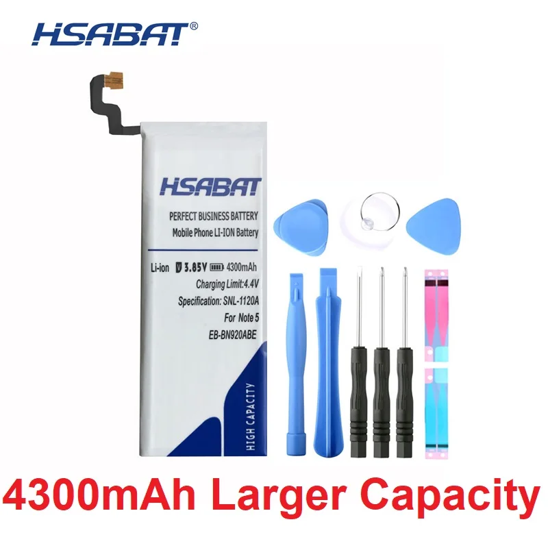 HSABAT EB-BN920ABE 4300mAh Battery for Samsung GALAXY Note 5 Batteries note5 N9200 N920t Project Noble free shipping
HSABAT EB-BN920ABE 4300mAh Battery for Samsung GALAXY Note 5 Batteries note5 N9200 N920t Project Noble free shipping