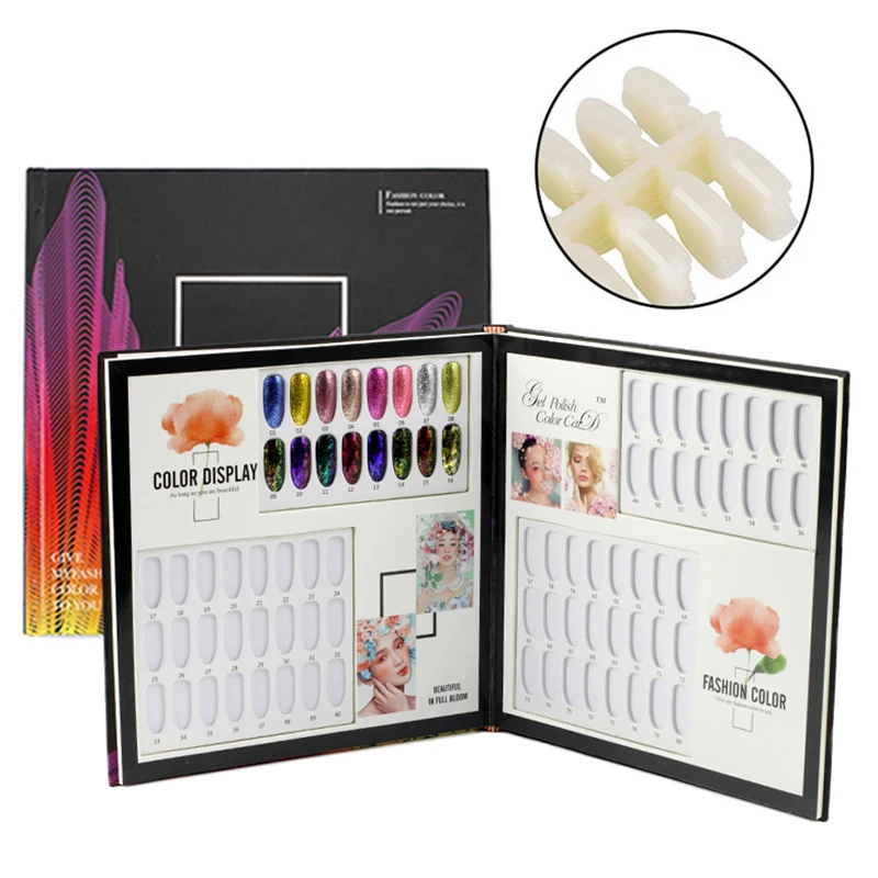 Good Quality Nail Gel Polish Display Card Retro Book Catalogue Color with 80 Fake Tips Chart Painting Practice Card Design Board
Good Quality Nail Gel Polish Display Card Retro Book Catalogue Color with 80 Fake Tips Chart Painting Practice Card Design Board