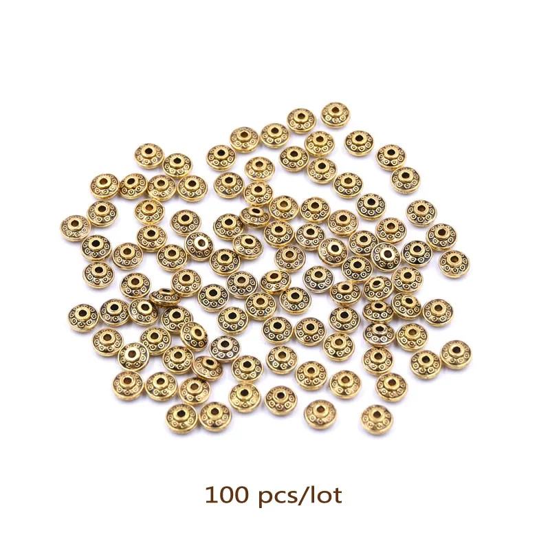 KANGKANG Factory price 100Pcs/lot zinc alloy oblate Slice Jewelry Accessories pave spacers DIY Creative Bracelets personality
KANGKANG Factory price 100Pcs/lot zinc alloy oblate Slice Jewelry Accessories pave spacers DIY Creative Bracelets personality