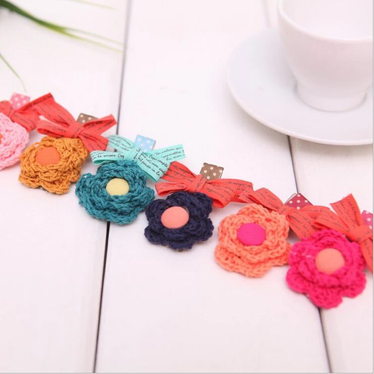Beautiful Flower Hairpins For Baby Girls Knitted Flowers Letter Print Ribbon Knot Hair Clips Ornament Headwear Hair Accessories
Beautiful Flower Hairpins For Baby Girls Knitted Flowers Letter Print Ribbon Knot Hair Clips Ornament Headwear Hair Accessories