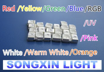200PCS SMT/SMD 3528 LED Red/Yellow/Green/ICE Blue/RGB/Warm white/PINK/PURPLE UV/ORANGE/Water Clear SMD 1210 LED diodes PLCC-2
200PCS SMT/SMD 3528 LED Red/Yellow/Green/ICE Blue/RGB/Warm white/PINK/PURPLE UV/ORANGE/Water Clear SMD 1210 LED diodes PLCC-2