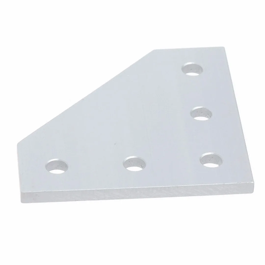 1pc 5 Hole 90 Degree Joint Board Corner Angle Bracket For 2020 Aluminum Profile 3D Printer Frame
