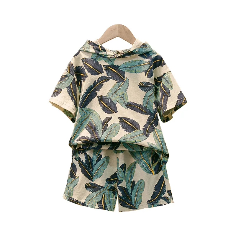 Boys summer set 2019 new children's hooded leaves two-piece short sleeve shorts children's clothing kids clothing
Boys summer set 2019 new children's hooded leaves two-piece short sleeve shorts children's clothing kids clothing