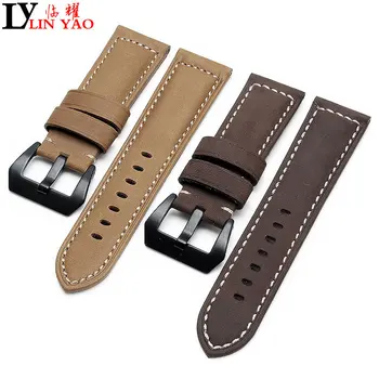 Genuine Leather Watchbands man's Italy Watch Band Strap for Panerai Belt Stainless Steel Buckle Retro 22 24 26mm Exempt postage
Genuine Leather Watchbands man's Italy Watch Band Strap for Panerai Belt Stainless Steel Buckle Retro 22 24 26mm Exempt postage