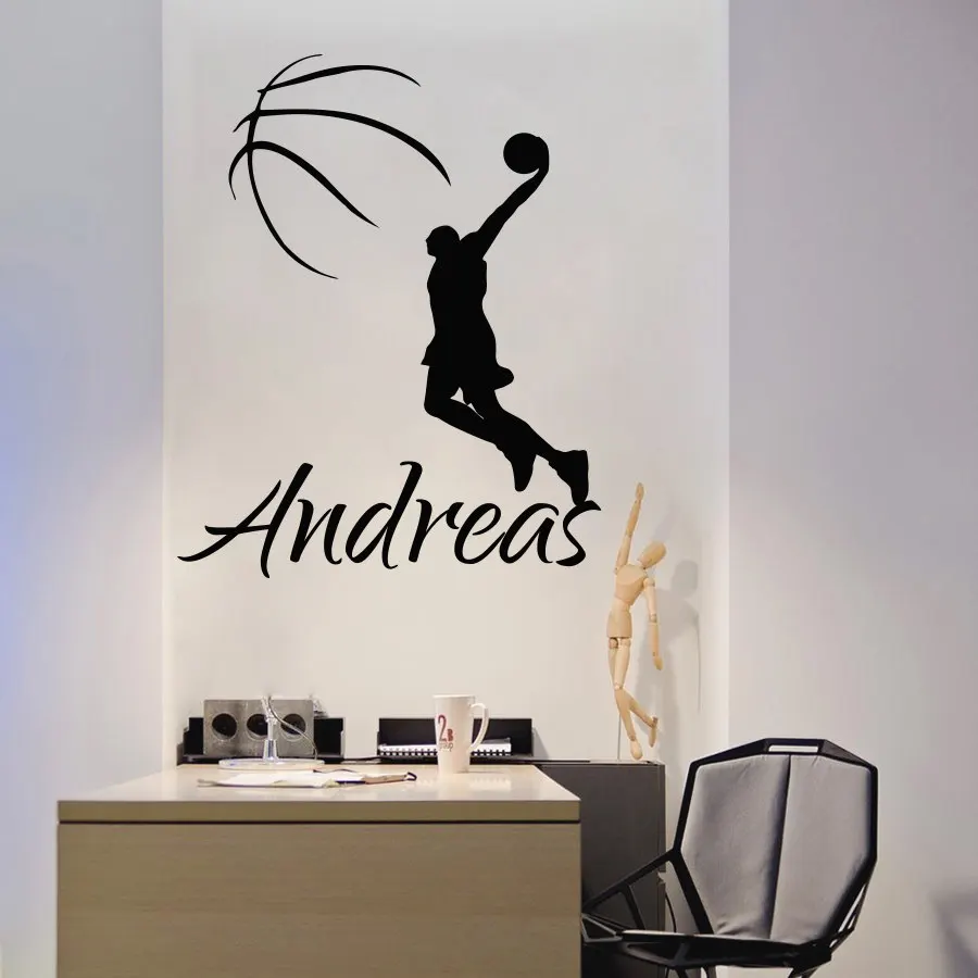 Free Shipping Sport Basketball Player Ball Decal Personalized Boys Name Kids Children Club Logo Home Decor Art Mural W-52
Free Shipping Sport Basketball Player Ball Decal Personalized Boys Name Kids Children Club Logo Home Decor Art Mural W-52