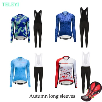 2020 pro gel pad bicycle clothing autumn cycling jersey set women triathlon suit mtb bike clothes maillot outdoor sport dress
2020 pro gel pad bicycle clothing autumn cycling jersey set women triathlon suit mtb bike clothes maillot outdoor sport dress
