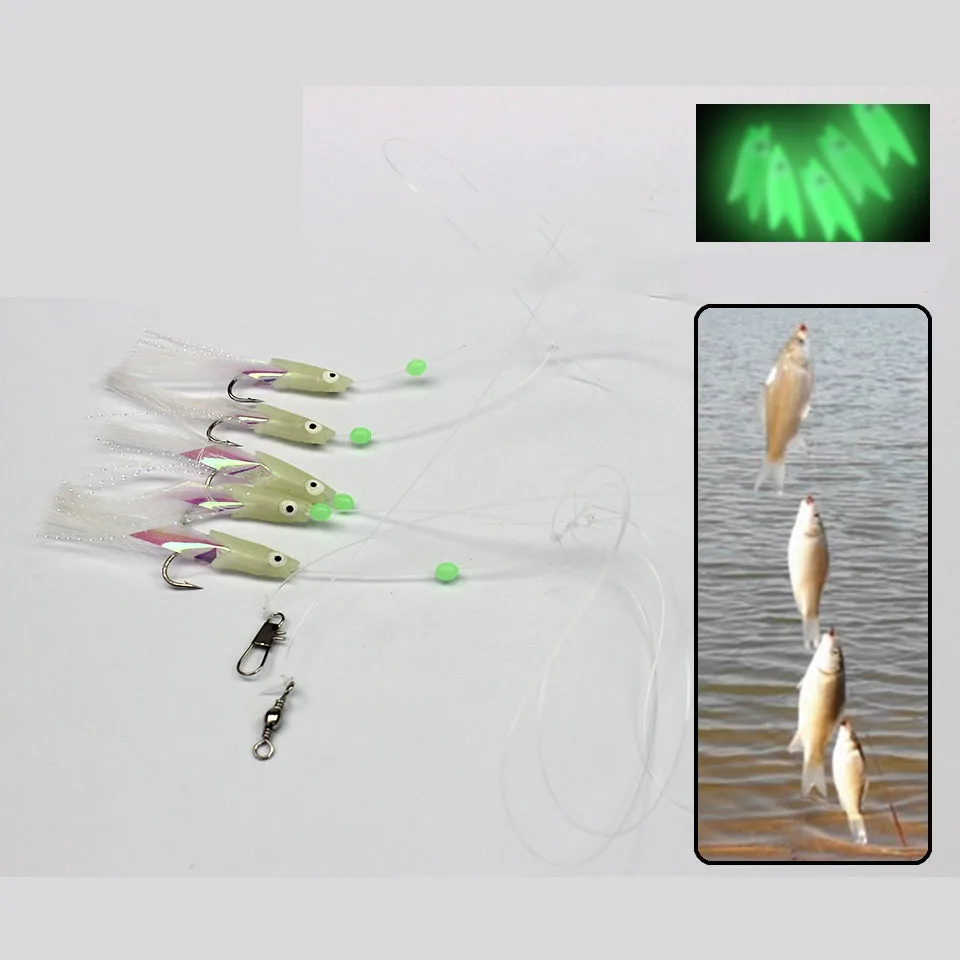 5PCS/Set Fishing Accessories Luminous Stainless Steel Fishing Hooks Rigs Wire Leader 5 Swivel Carp Anti-winding String
5PCS/Set Fishing Accessories Luminous Stainless Steel Fishing Hooks Rigs Wire Leader 5 Swivel Carp Anti-winding String