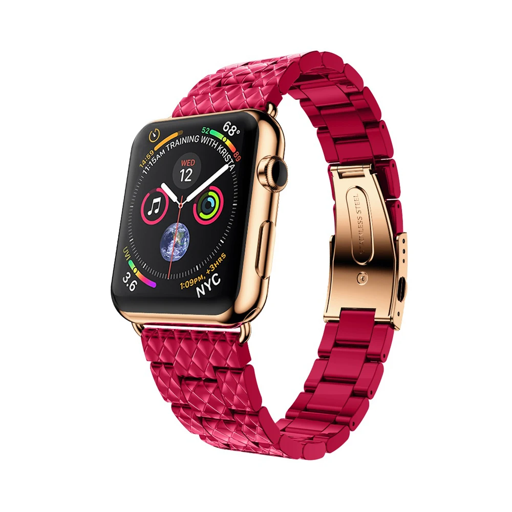 Luxury strap for Apple watch band 44mm 40mm iwatch band 42mm 38mm Stainless steel belt bracelet Apple watch series 3 4 5 se 6
Luxury strap for Apple watch band 44mm 40mm iwatch band 42mm 38mm Stainless steel belt bracelet Apple watch series 3 4 5 se 6