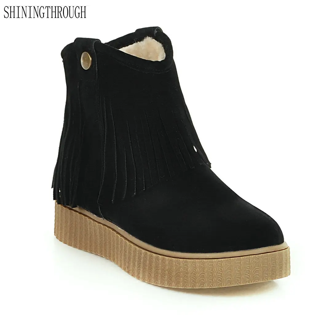 2018 New fashion ankle boots flat women boots winter warm snow boots casual tassel shoes woman black beige yellow
2018 New fashion ankle boots flat women boots winter warm snow boots casual tassel shoes woman black beige yellow
