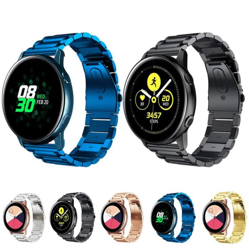 Luxury Stainless Steel bands for SAMSUNG Galaxy Watch Active 20mm colorful unisex alloy metal bracelet watchbands wrist straps
Luxury Stainless Steel bands for SAMSUNG Galaxy Watch Active 20mm colorful unisex alloy metal bracelet watchbands wrist straps