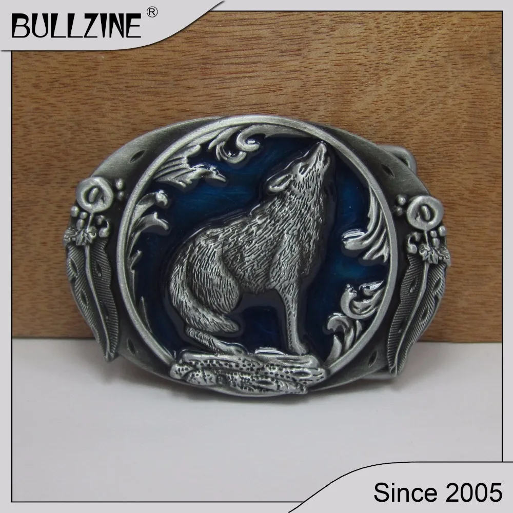 Bullzine western Wolf jeans gift cowboy belt buckle with pewter finish FP-02206 for 4cm width snap on belt drop shipping
Bullzine western Wolf jeans gift cowboy belt buckle with pewter finish FP-02206 for 4cm width snap on belt drop shipping
