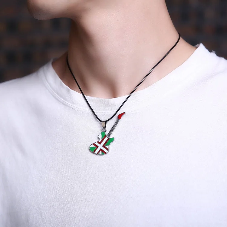 fashion cool man's necklace Stainless Steel Guitar Pendant Necklace male jewelry accessories gift
fashion cool man's necklace Stainless Steel Guitar Pendant Necklace male jewelry accessories gift