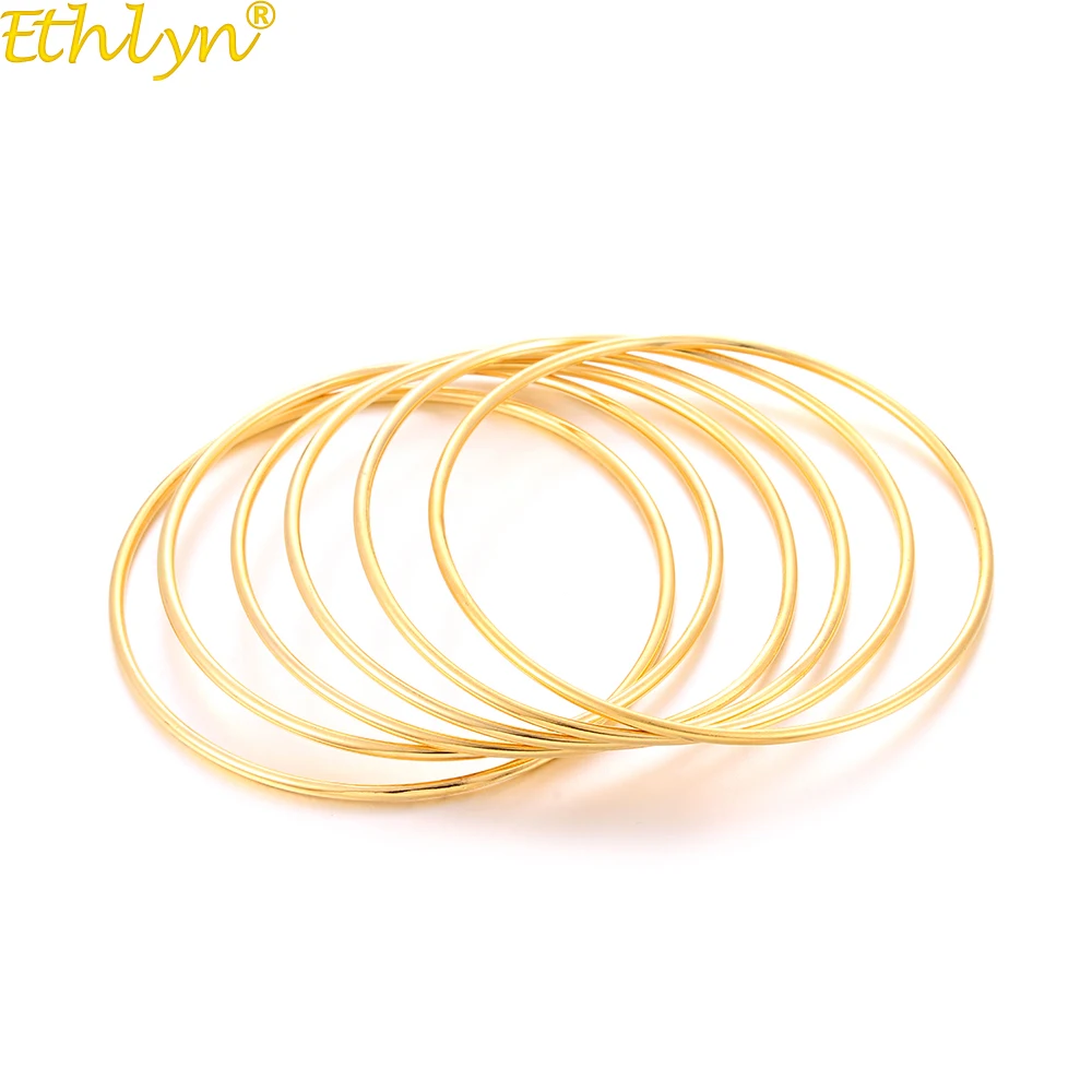 Ethlyn Ethiopian Bangles 6pcs/lot Arab Indian Ethnic African Gold Color Fashion Charming Bracelet Bangle Party jewelry B165
Ethlyn Ethiopian Bangles 6pcs/lot Arab Indian Ethnic African Gold Color Fashion Charming Bracelet Bangle Party jewelry B165