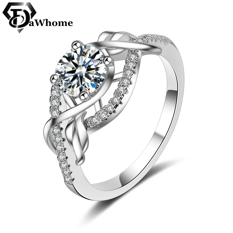Women's Cubic Zirconi Crystal Ring Brand Luxury Promise Silver Engagement Ring Vintage Bridal Wedding Rings for Women
Women's Cubic Zirconi Crystal Ring Brand Luxury Promise Silver Engagement Ring Vintage Bridal Wedding Rings for Women