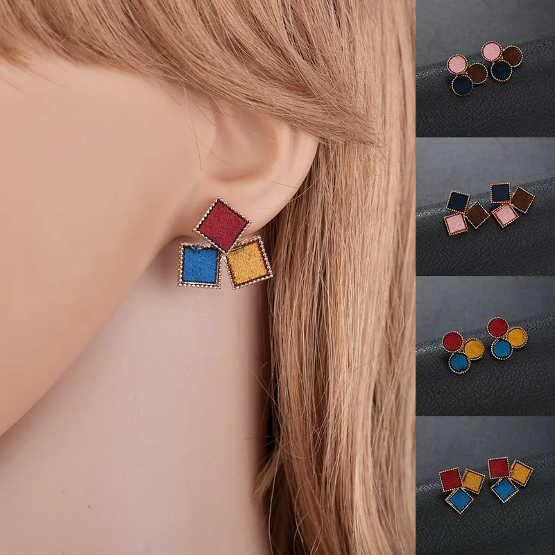 Vintage Geometric Stud Earrings For Women Girls Korean Cute Colorful Splice Earing Jewelry Brincos Orecchini Aretes De Mujer
Vintage Geometric Stud Earrings For Women Girls Korean Cute Colorful Splice Earing Jewelry Brincos Orecchini Aretes De Mujer