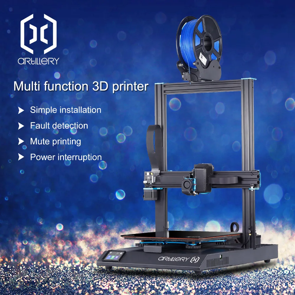 

artillery 3D Printer SW-X1 300x300x400mm Large Plus Size 3D Printer Fast Printing Speed High Precision Fast Heat Sidewinder X1