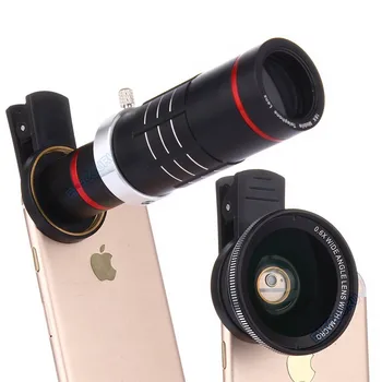 Universal HD 18x Optical Zoom Telescope Camera Lens Kit For Iphone 7 6S 0.6X Wide Angle 15X Macro lens For Samsung S8 S7 edge
Universal HD 18x Optical Zoom Telescope Camera Lens Kit For Iphone 7 6S 0.6X Wide Angle 15X Macro lens For Samsung S8 S7 edge