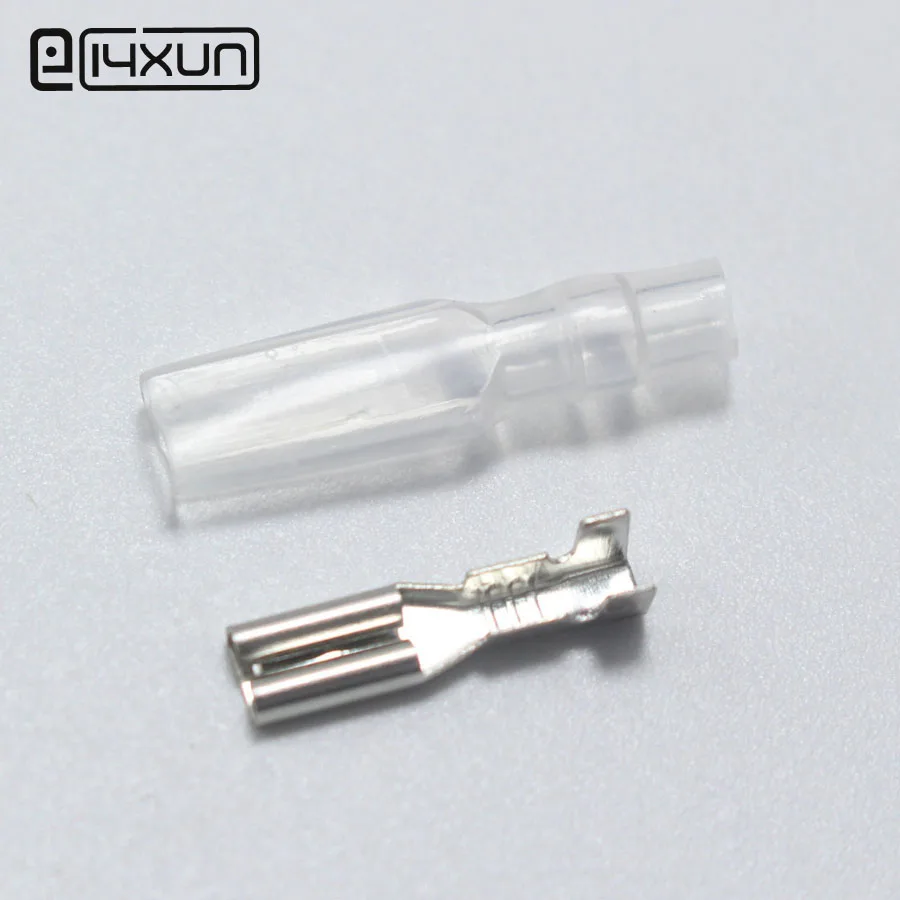 100sets Faston Crimp Terminal Female Connector With Transparent Sheath Inserted Spring 2.8 mm Self-locking Plug Insulator
100sets Faston Crimp Terminal Female Connector With Transparent Sheath Inserted Spring 2.8 mm Self-locking Plug Insulator