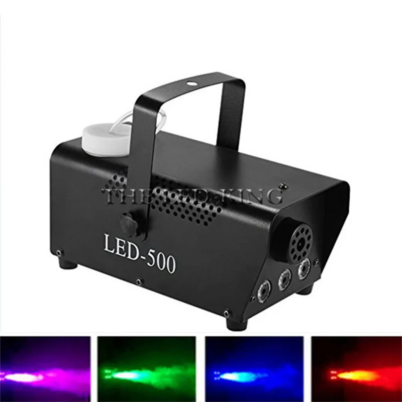 Фото Wireless Remote control LED 500W smoke machine/RGB color fog machine/professional ejector/stage DJ equipments/LED fogger | Освещение
