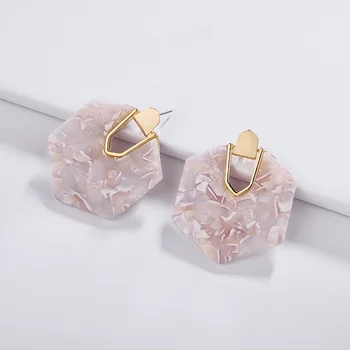 Wholesale 6 Pair Gold Hexagon Abalone Shell Statement Earrings Big Tortoise Shell Acetate Geometric Oval Earrings New Design
Wholesale 6 Pair Gold Hexagon Abalone Shell Statement Earrings Big Tortoise Shell Acetate Geometric Oval Earrings New Design