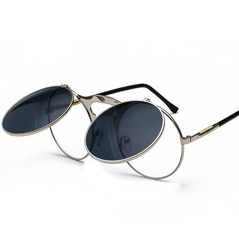 Fashion Steampunk Glasses Goggles Round Flip Up Vintage Steampunk Sunglasses Round Sunglasses Women Brand Designer steam punk M
Fashion Steampunk Glasses Goggles Round Flip Up Vintage Steampunk Sunglasses Round Sunglasses Women Brand Designer steam punk M