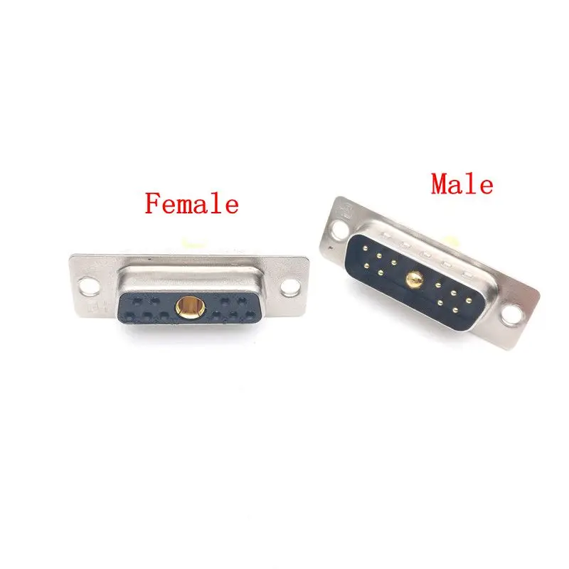 10pcs D-Sub Connector 30 A High Power 11 Position 10+1 Combo Plug Female/Male Pins Machine 11W1 Gold Panel Mount Wire Solder
10pcs D-Sub Connector 30 A High Power 11 Position 10+1 Combo Plug Female/Male Pins Machine 11W1 Gold Panel Mount Wire Solder