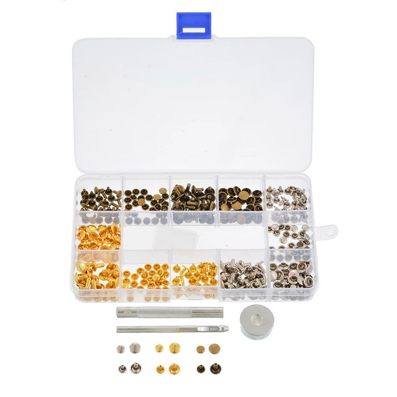 6mm/8mm Of Double-sided Rivets Installation Tool Copper Hollow Rivet Double-sided Prong Snap Buttons 80/180 Sets
6mm/8mm Of Double-sided Rivets Installation Tool Copper Hollow Rivet Double-sided Prong Snap Buttons 80/180 Sets