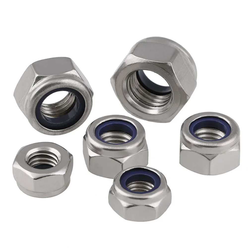 1/2Pcs DIN985 Fine Thread Nylon Lock Hexagon Nuts 304 Stainless Steel Fine Tooth Hex Nut M8 M10 M12 M14 M16 M18 M20
1/2Pcs DIN985 Fine Thread Nylon Lock Hexagon Nuts 304 Stainless Steel Fine Tooth Hex Nut M8 M10 M12 M14 M16 M18 M20