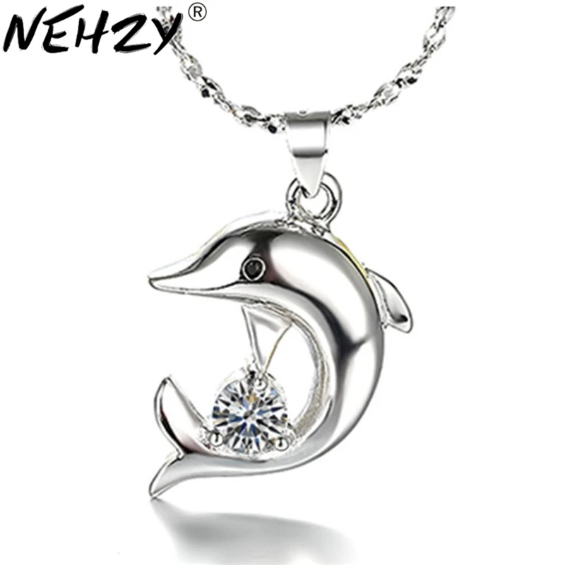 NEHZY Silver dolphin pendant necklace animal cobalt oxide fine crystal pendant jewelry girls (with no chain)
NEHZY Silver dolphin pendant necklace animal cobalt oxide fine crystal pendant jewelry girls (with no chain)