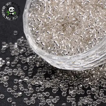 12/0 Glass Seed Beads Lined Round Hole Round White 2mm, Hole: 1mm; about 30000 beads/pound
12/0 Glass Seed Beads Lined Round Hole Round White 2mm, Hole: 1mm; about 30000 beads/pound