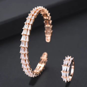 3 Colors Bangle Ring for Women Wedding Engagement Prom Party Jewelry Sets Paved Full Austrian crystal Shiny Charm Accessories
3 Colors Bangle Ring for Women Wedding Engagement Prom Party Jewelry Sets Paved Full Austrian crystal Shiny Charm Accessories