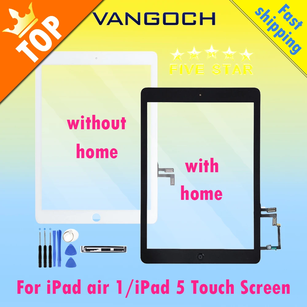 A+ Original For iPad 5 air / iPad 5 2017 Digitizer Touch Screen Front Display Glass Assembly with Home Button flex and tools
A+ Original For iPad 5 air / iPad 5 2017 Digitizer Touch Screen Front Display Glass Assembly with Home Button flex and tools