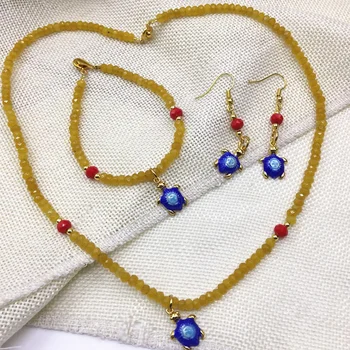 Natural yellow stone chalcedony jades 2x4mm high grade abacus beads necklace bracelets earrings diy jewelry set B2926
Natural yellow stone chalcedony jades 2x4mm high grade abacus beads necklace bracelets earrings diy jewelry set B2926