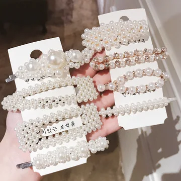 New Design Simulated Pearl Hair Clip Snap Hair Barrette Stick Star Knot Headwear Hair Accessories Sweet Korea Hair Style Tools
New Design Simulated Pearl Hair Clip Snap Hair Barrette Stick Star Knot Headwear Hair Accessories Sweet Korea Hair Style Tools