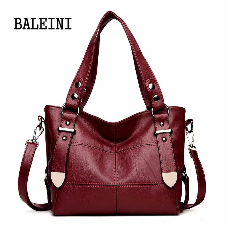 BALEINI 2018 Luxury Brand Women Leather Handbag 100% Genuine PU Casual Tote Bags Soft Sheepskin Female Big Shoulder Bag
BALEINI 2018 Luxury Brand Women Leather Handbag 100% Genuine PU Casual Tote Bags Soft Sheepskin Female Big Shoulder Bag