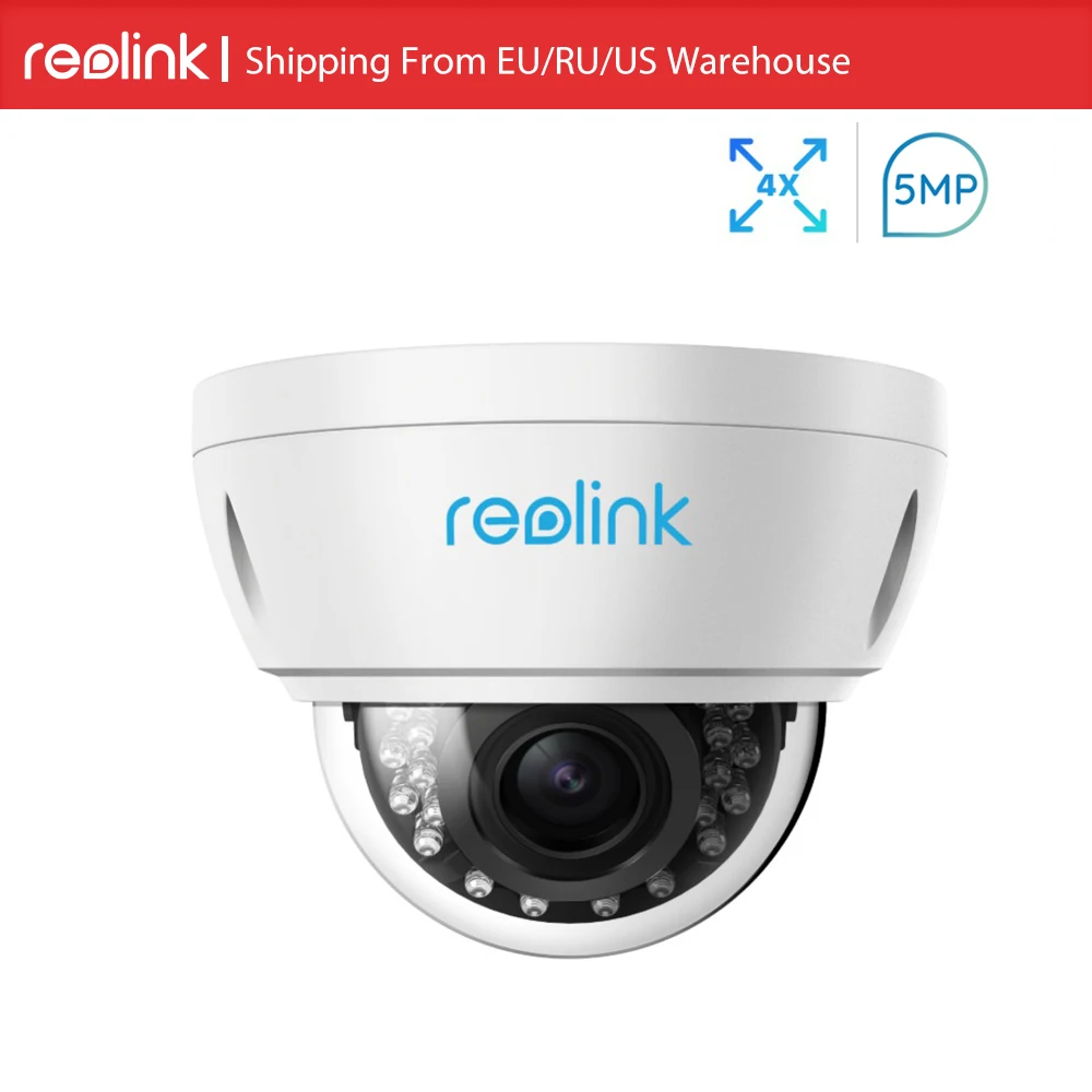 Reolink RLC-422 5MP Security outdoor PoE IP Camera 4x Optical Zoom Built-in SD card Slot surveillance camera 2560*1920
Reolink RLC-422 5MP Security outdoor PoE IP Camera 4x Optical Zoom Built-in SD card Slot surveillance camera 2560*1920