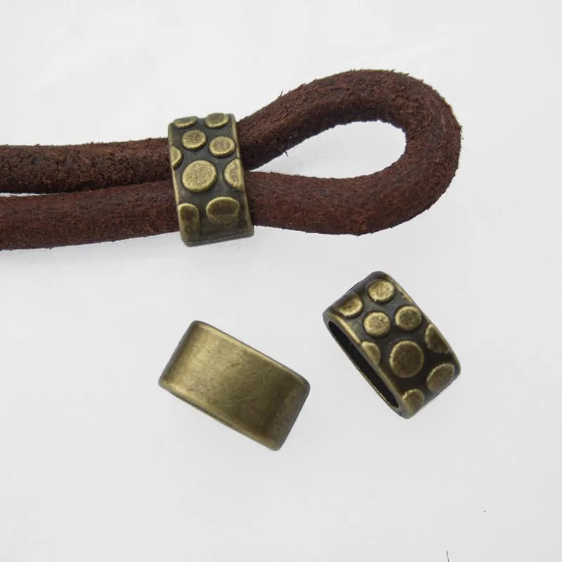 10pcs Antique Bronze Round Dot Slider Spacers Charms Beads Fit 11x5mm Leather Cord Bracelet Necklace Jewelry Making Accessories
10pcs Antique Bronze Round Dot Slider Spacers Charms Beads Fit 11x5mm Leather Cord Bracelet Necklace Jewelry Making Accessories