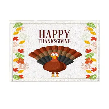 Carpet Kitchen Mats For Floor Mat Thanksgiving Decor, Cartoon Turkey with Autumn Leaves Bath Rugs, Non-Slip Doormat
Carpet Kitchen Mats For Floor Mat Thanksgiving Decor, Cartoon Turkey with Autumn Leaves Bath Rugs, Non-Slip Doormat