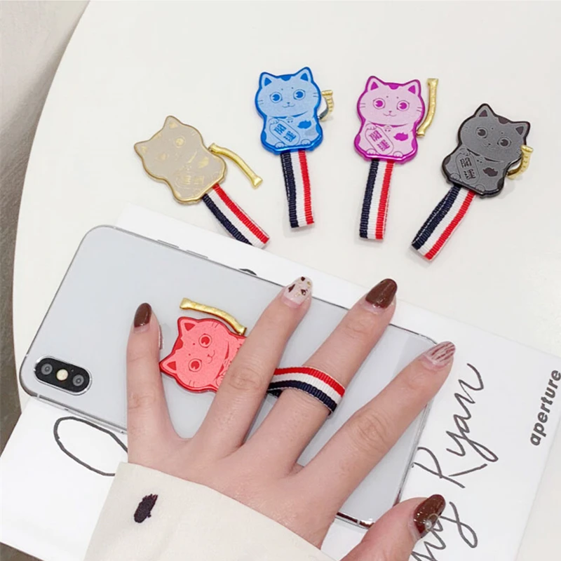 Creative Ring Universal Multifunction Finger Ring Stand Holder Lucky cat portable Phone Ring holder Stand For iPhone 7 8 XS Max
Creative Ring Universal Multifunction Finger Ring Stand Holder Lucky cat portable Phone Ring holder Stand For iPhone 7 8 XS Max
