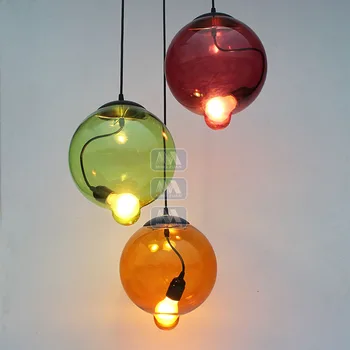 American country A1 restaurant dining room personality creative creative art color glass pendant lights GY208
American country A1 restaurant dining room personality creative creative art color glass pendant lights GY208